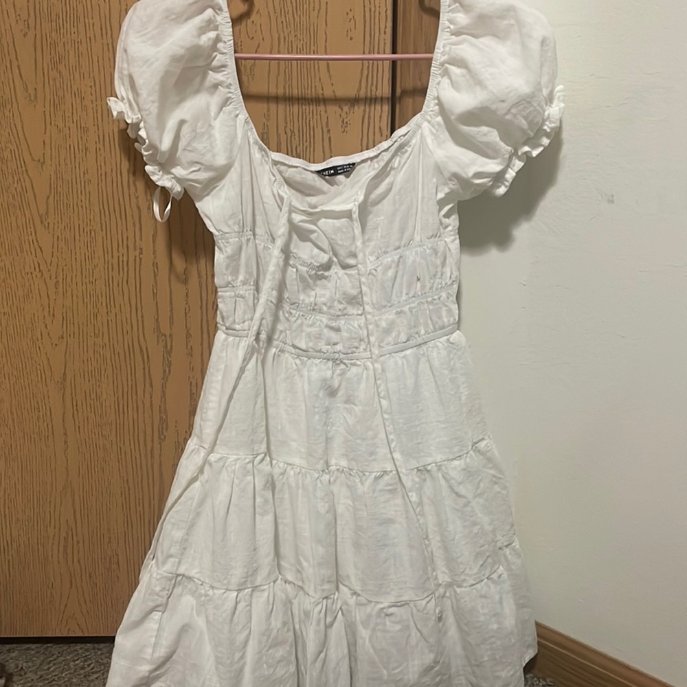 white dress very cute for summer